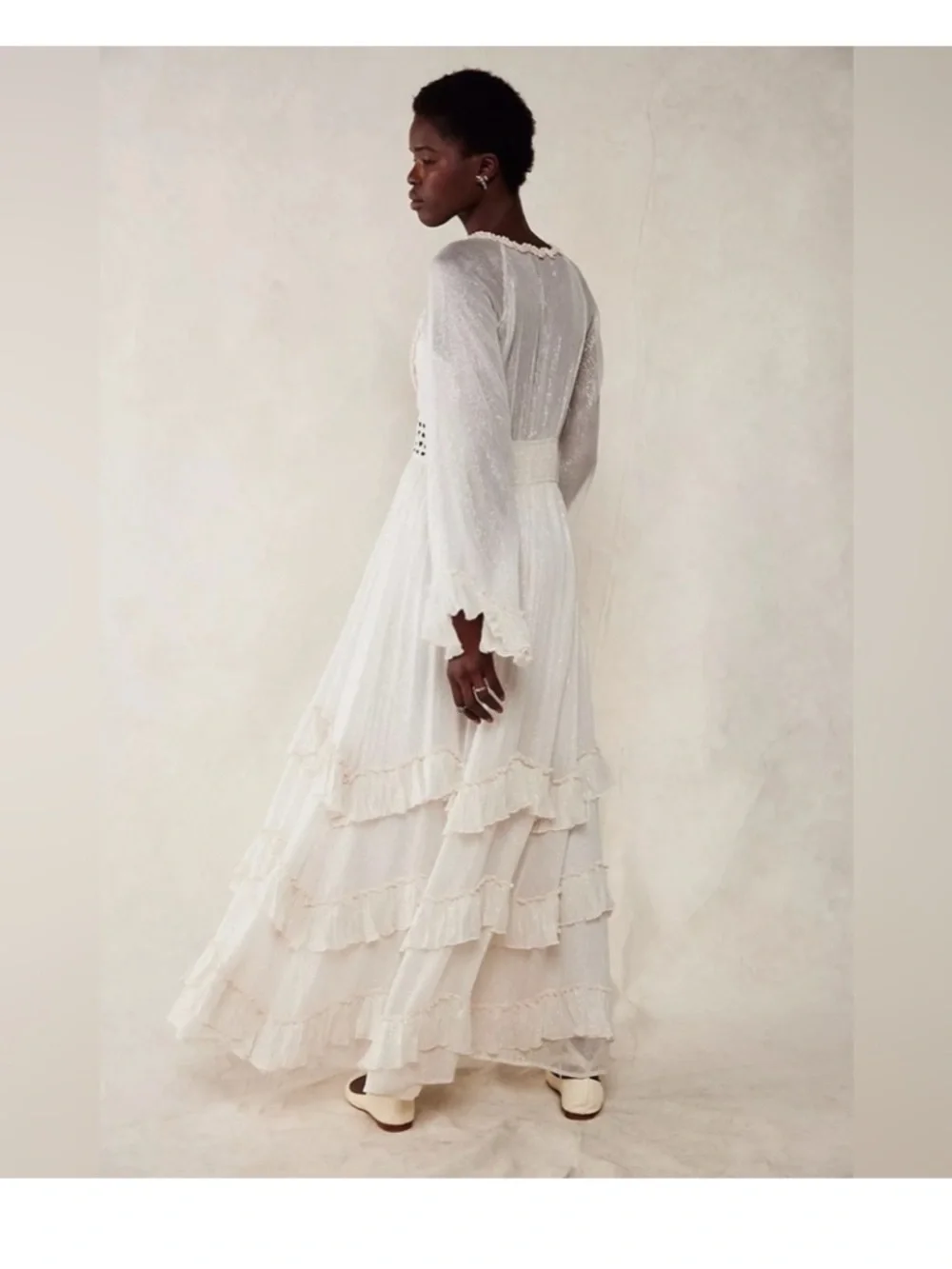 Free People Seraphina Maxi Dress ivory - Picture 3 of 7